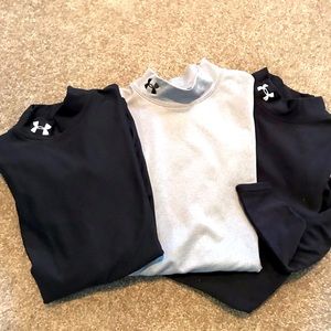 Under Armour Mock Turtlenecks Youth Large